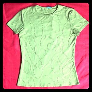 J. McLaughlin Top Nautical  Light Green Size S!